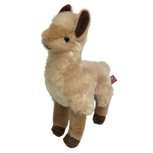 Douglas Plush Golden Llama Jasper 1525 Stuffed Animal 2017 Tan Brown 8" Cuddle - Picture 1 of 12